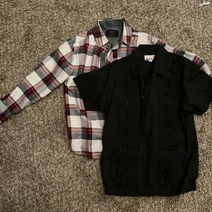 Bundle of two boys size 8 dress shirts